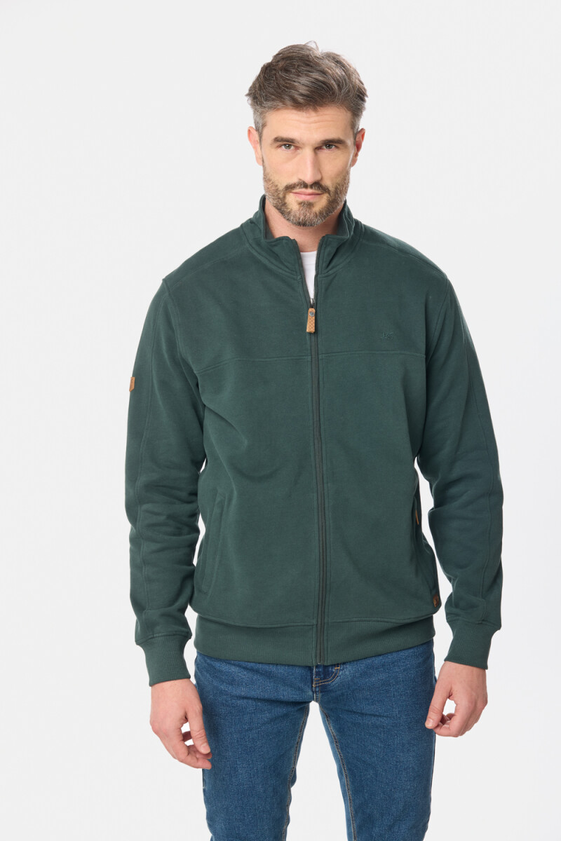 CAMPERA DE FELPA CUELLO ALTO - Verde 