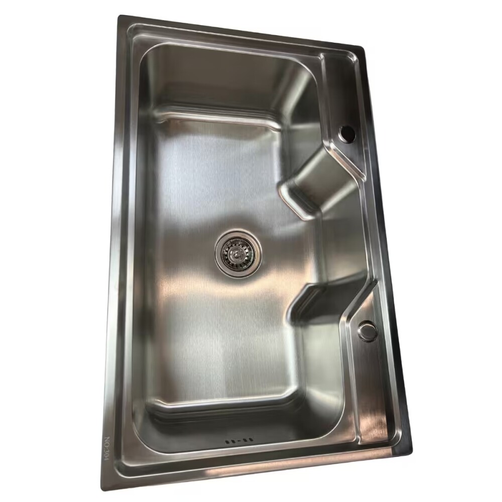 Pileta simple grande acero 80x50x21 Satinada Pileta Simple Grande Acero 80x50x21 Satinada