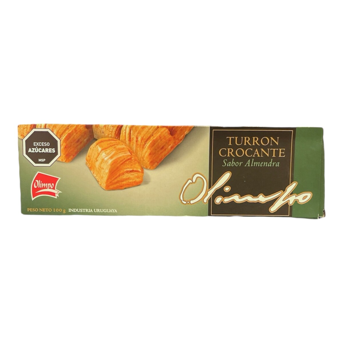 Turron Crocante Olimpo 100 grs - Sabor Almendras 