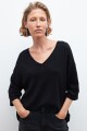 Sweater manga corta negro