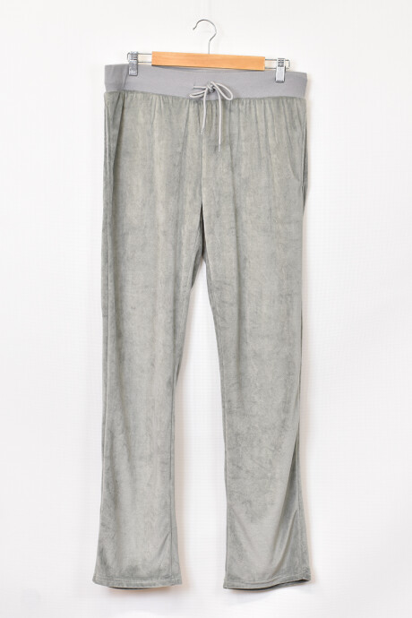 Pantalón deportivo Velour Gris oscuro