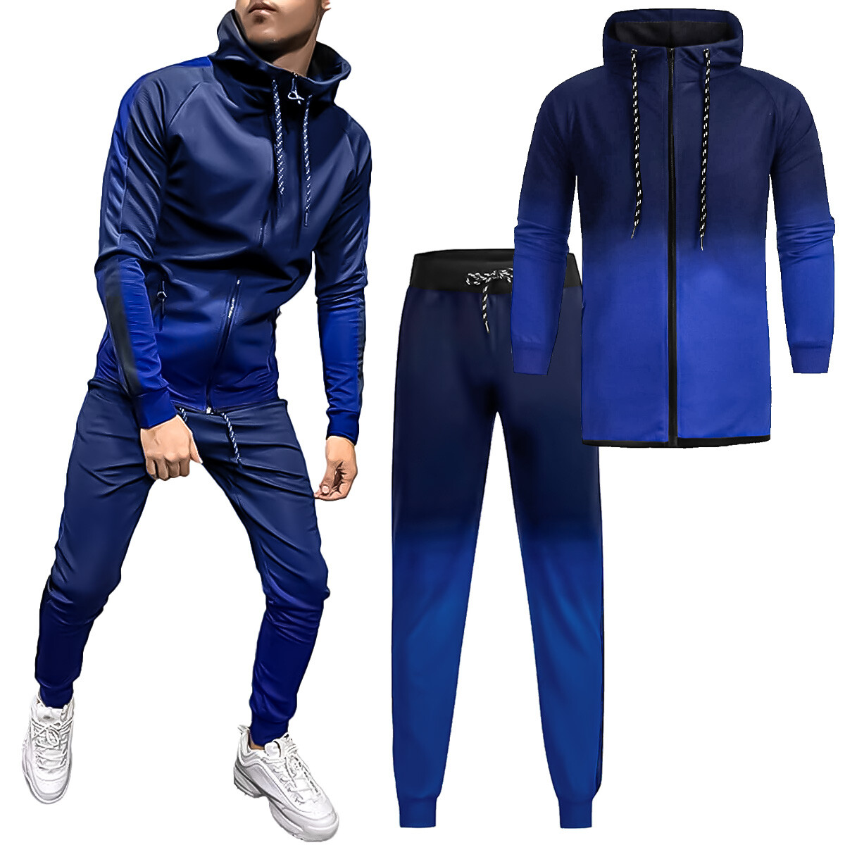 Conjunto Deportivo Uzspace X2 Pcs Campera Pantalón - El Rey 