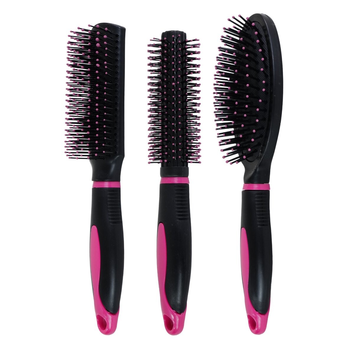 Set de 3 cepillos para pelo 