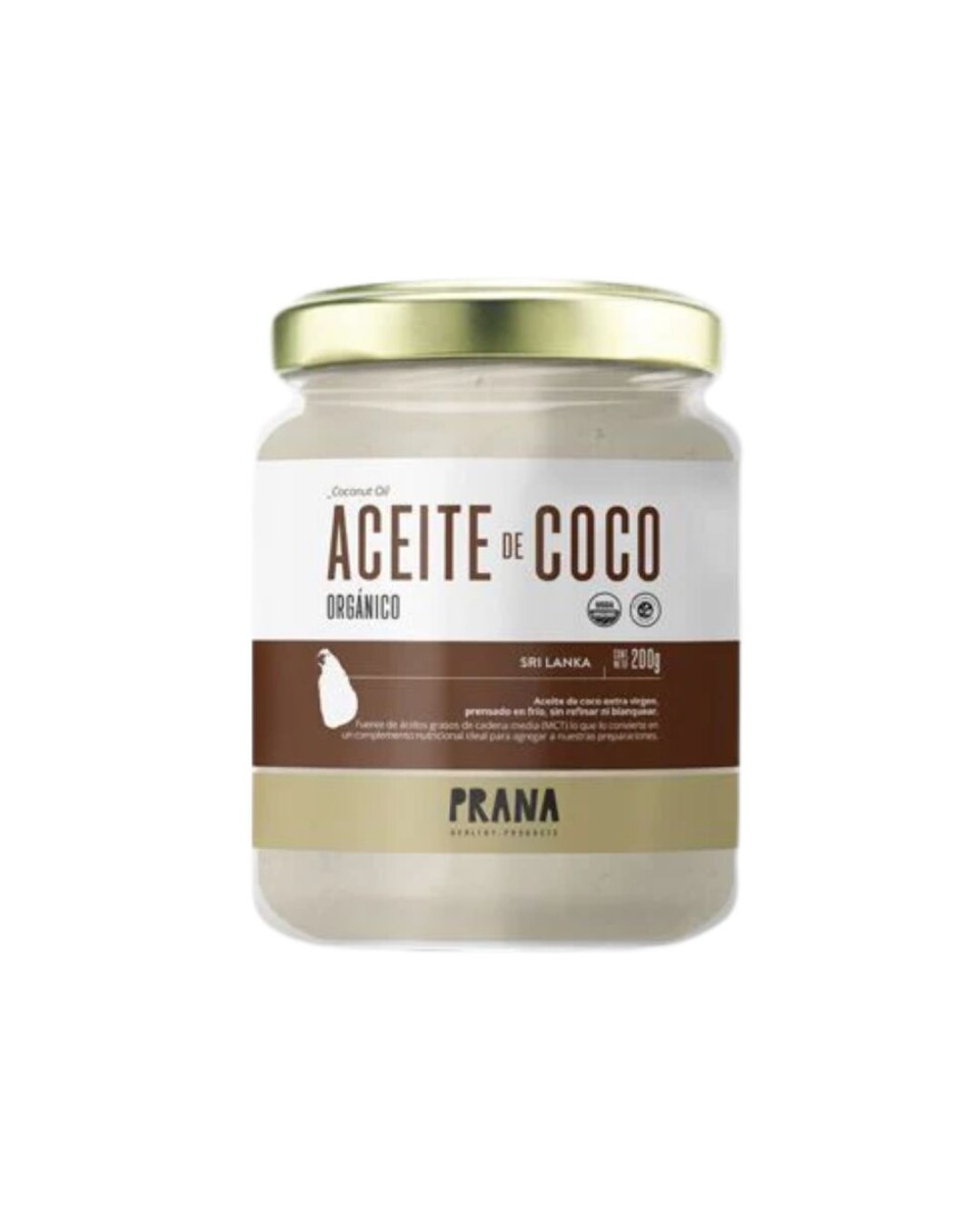 Aceite de Coco Orgánico 200ml Prana 