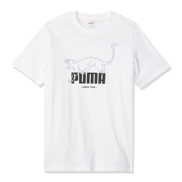 GRAPHICS ANIMAL TEE - PUMA BLANCO