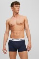 Pack "basic-white" 3 Boxer Clásicos Trunks Navy Blazer