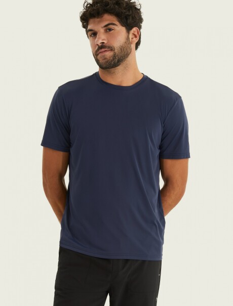 CAMISETA DEPORTIVA MANGA CORTA AZUL