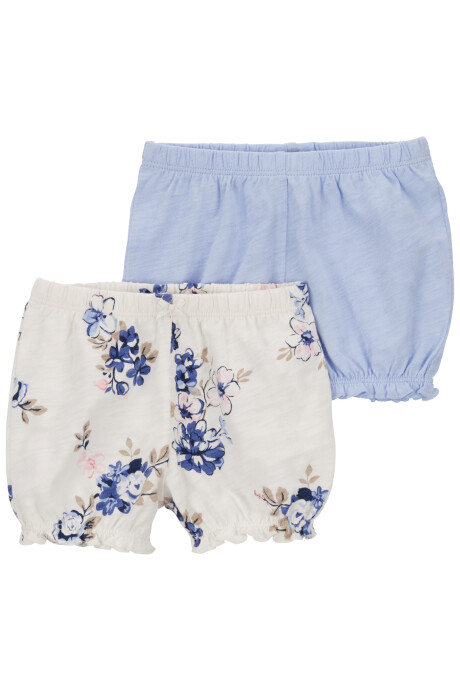 Pack dos shorts de algodón tipo burbuja Pack dos shorts de algodón tipo burbuja