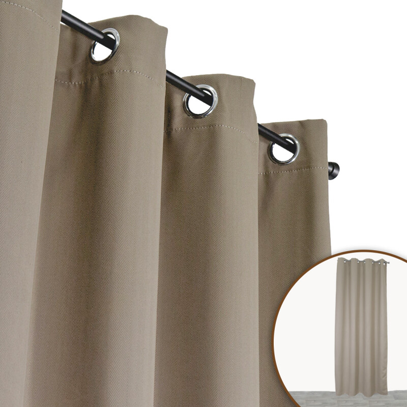 CORTINA ANTISOLAR ROMA BEIGE 137X229CM Unica
