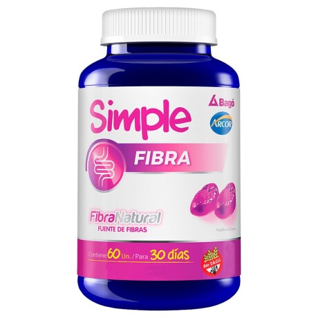 Suplemento Simple Fibra 60 unidades Arcor Suplemento Simple Fibra 60 unidades Arcor