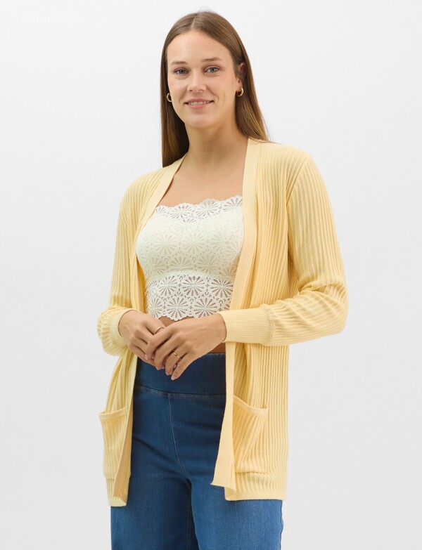 Cardigan Abierto AMARILLO