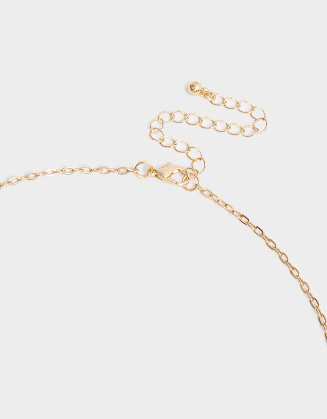 Collares Cortos Metal diferenciado Collar Corto Multi Dijes De Medallones - Combinacion Bicolor