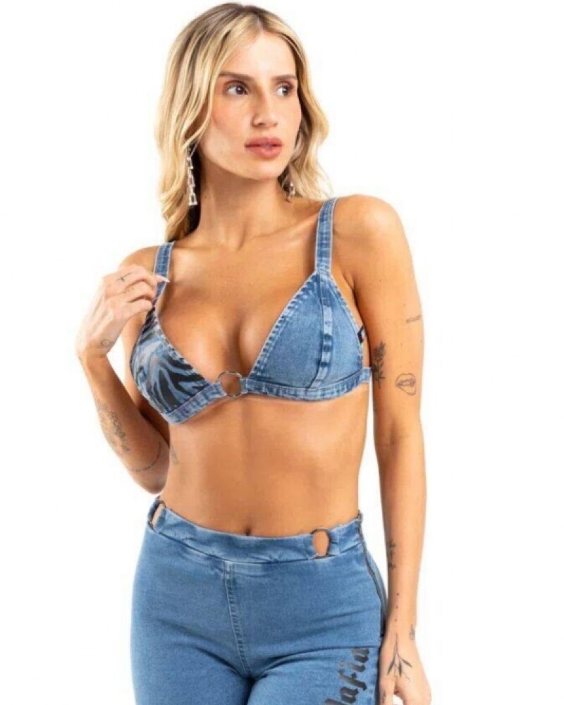 Top Jean Color Jean By La Bellamafia U