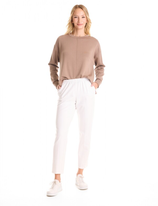 Pantalon Yoga Algodon BLANCO