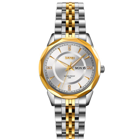 Reloj Skmei 9264TGDSI para dama en acero Plateado
