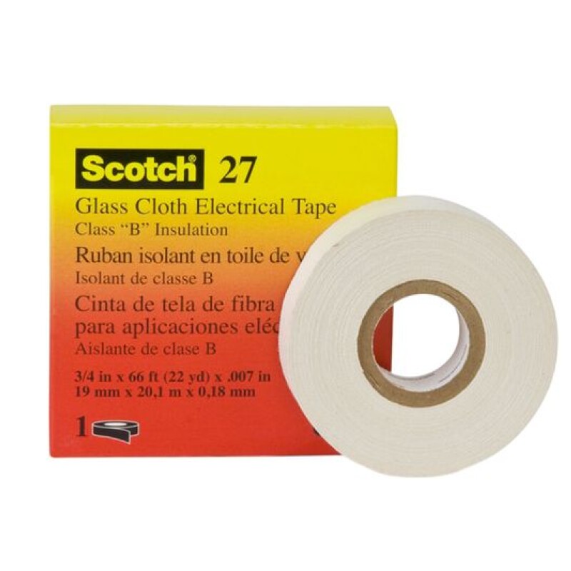 CINTA DE FIBRA VIDRIO 27 DE 19mm x 20 metros - 3M CINTA DE FIBRA VIDRIO 27 DE 19mm x 20 metros - 3M