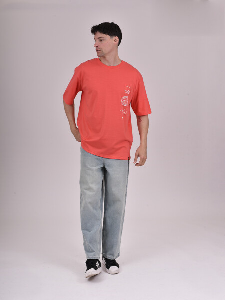 REMERA DEN PRINT ROJO