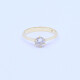 Anillo solitario oro 18k con brillante engarce 6 puntas. Anillo solitario oro 18k con brillante engarce 6 puntas.