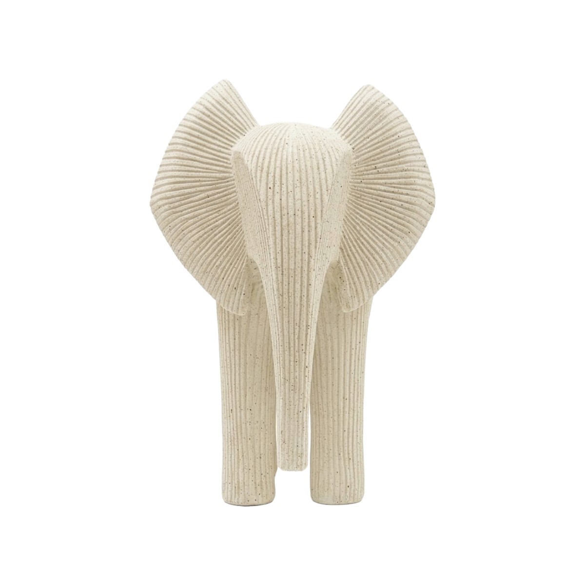 FIGURA ELEFANTE CERAMICA MARFIL 25X30CM 