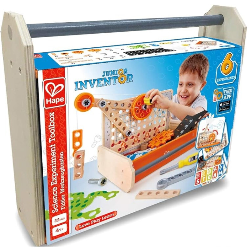 Hape Caja de herramientas de experimentos científicos Hape Caja de herramientas de experimentos científicos