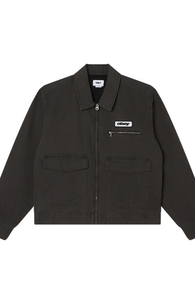 OBEY WALTER WORK JACKET Negro