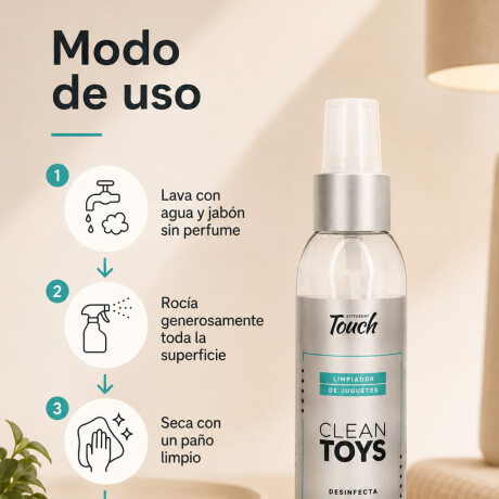 Limpiador De Juguetes Y Sanitizante Different Touch 125cc Limpiador De Juguetes Y Sanitizante Different Touch 125cc