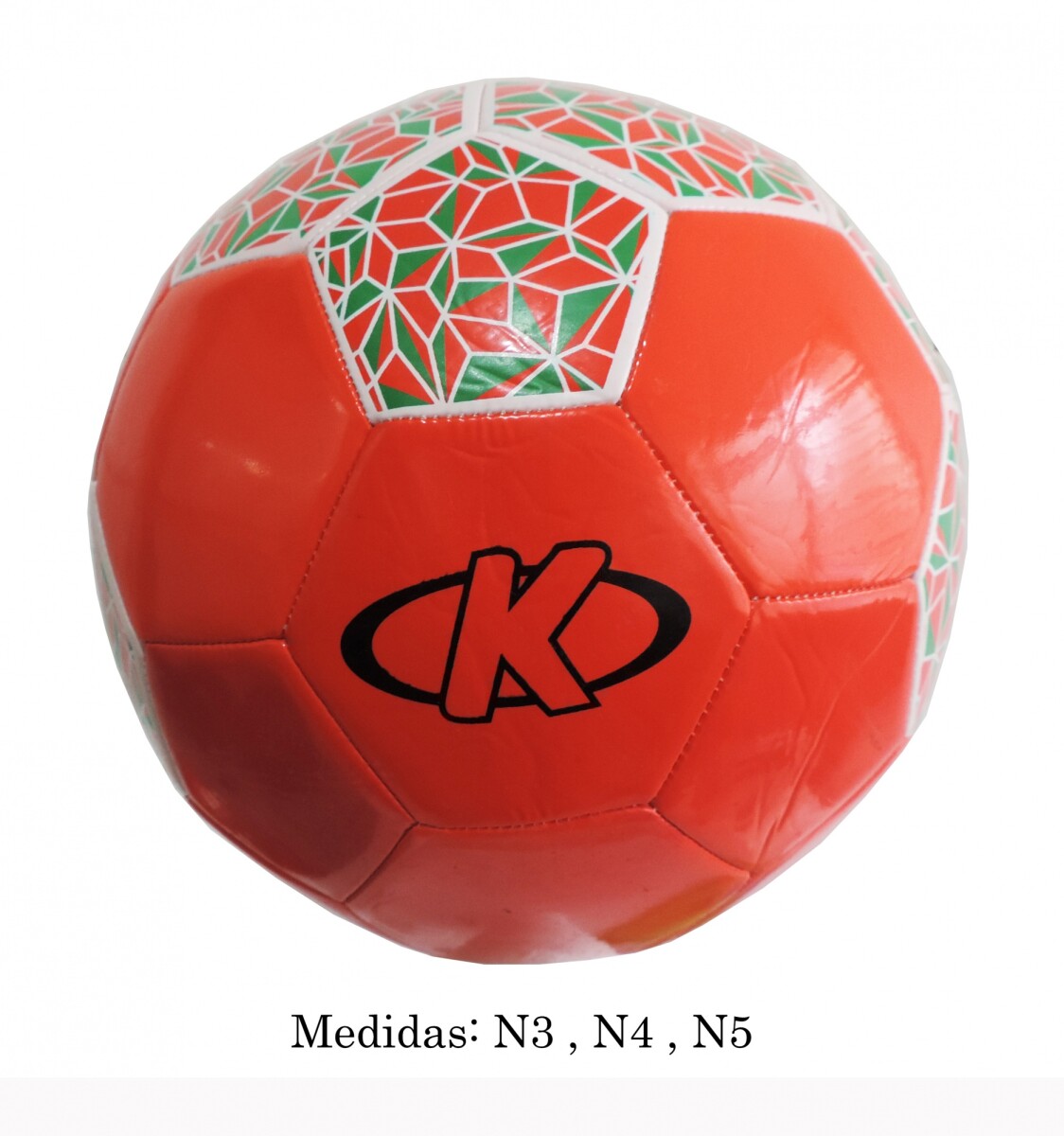 PELOTA FUTBOL PU K ROJO N5 