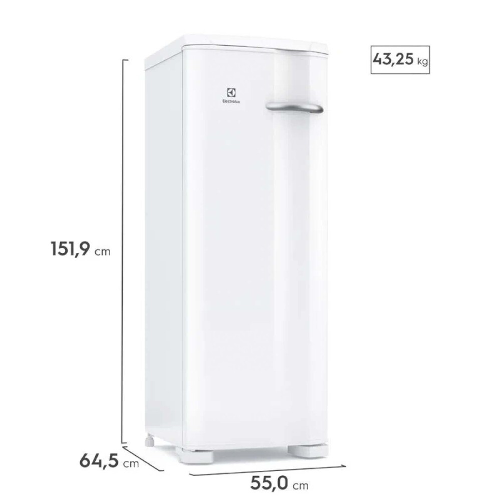 FREEZER VERTICAL FRÍO HUMEDO ELECTROLUX 215-LITROS BLANCO FE22 215L