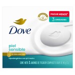DOVE JABON PIEL SENSIBLE X 3 UNID única