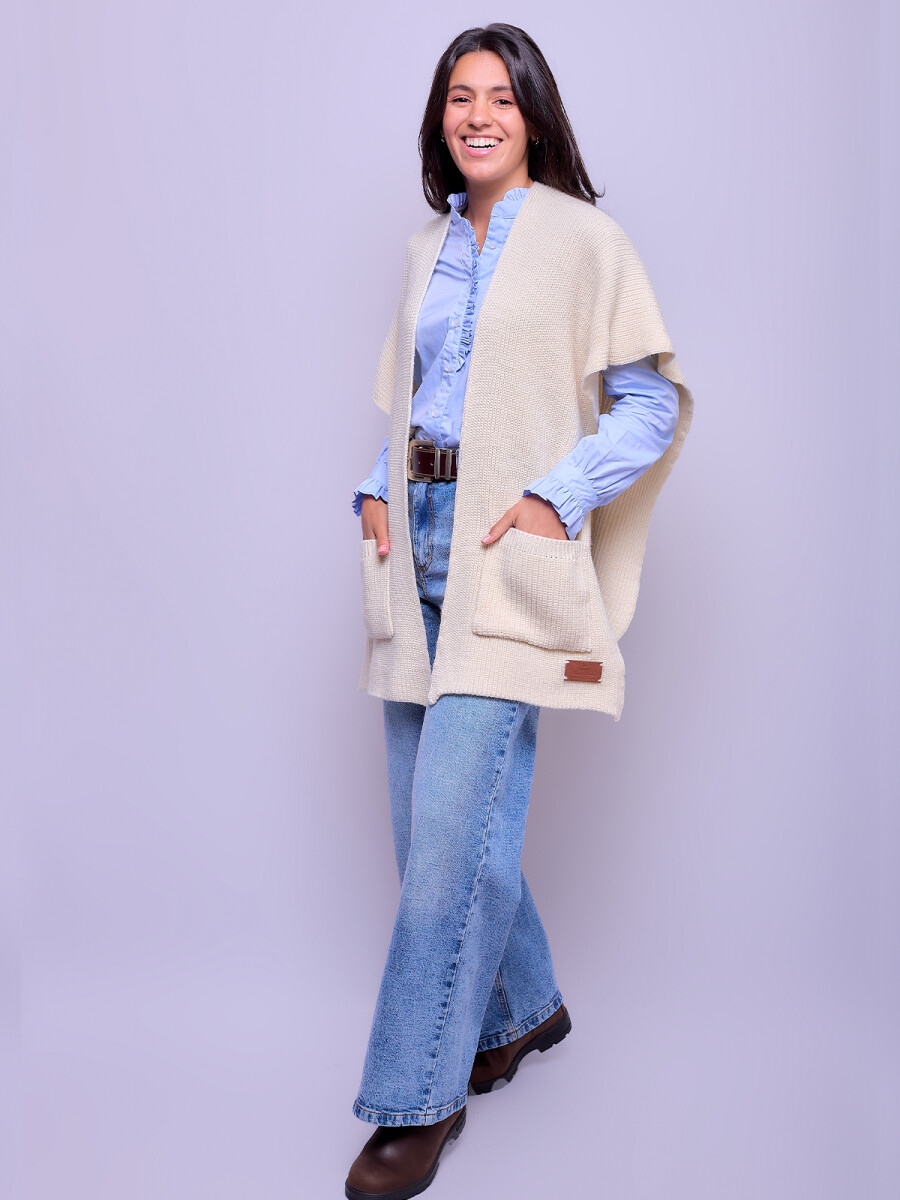 Ruana Merino con Bolsillos 