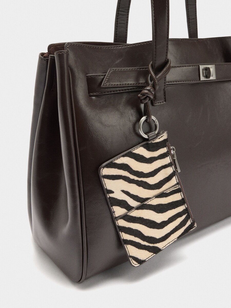 Bolso Para Portátil 13" Colgado De Piel marron