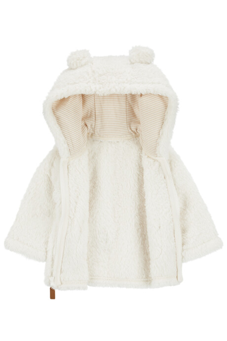 Campera de sherpa, marfil Sin color