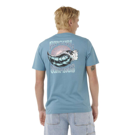 Remera Rip Curl Hazed & Tubed Tee Azul