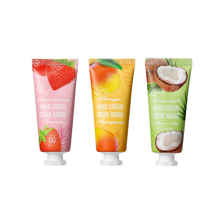 Set crema de manos 3pcs frutales