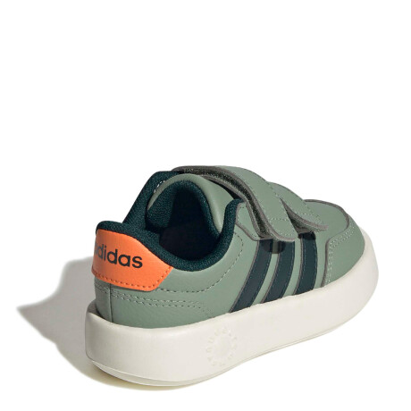 Championes de Niños Adidas Breaknet 3.0 Infantil Velcros Verde - Anaranjado