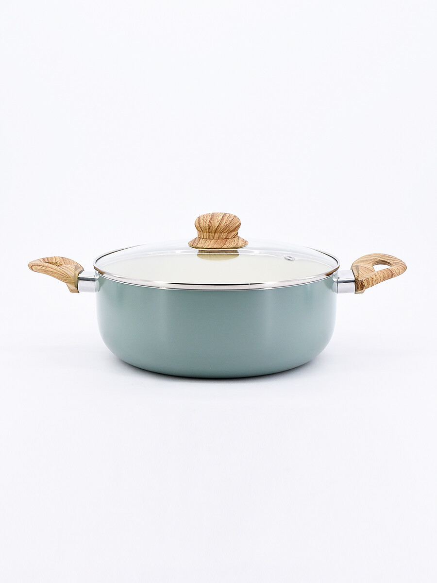 OLLA VERDE CON TAPA - VERDE MUSGO 