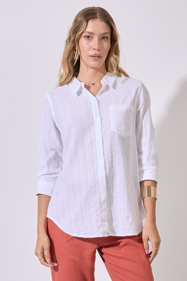 Camisa Algodon BLANCO