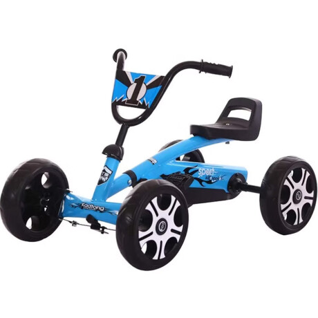Auto A Pedal Cuatriciclo Reforzado Calidad Moto Kart Azul