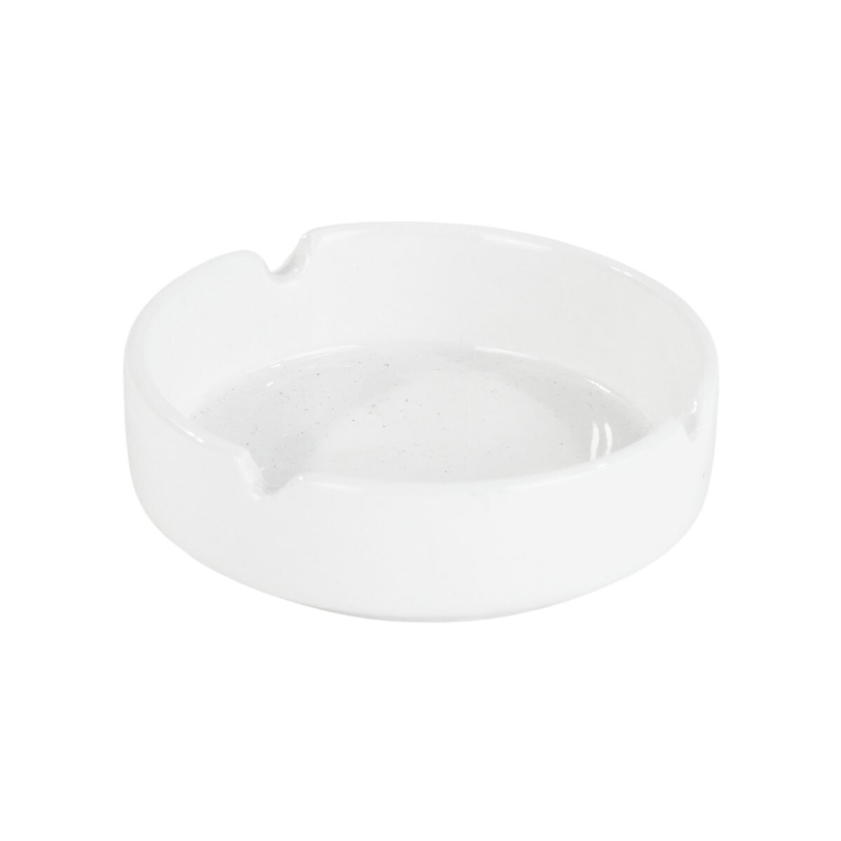 Cenicero de ceramica blanco 