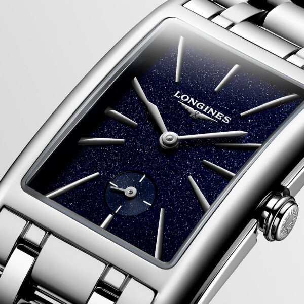 Reloj LONGINES Dolcevita de acero con esfera azul Reloj LONGINES Dolcevita de acero con esfera azul