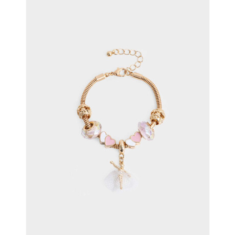 Pulsera Infantil Multicharm ''ballet Core'' Dorado
