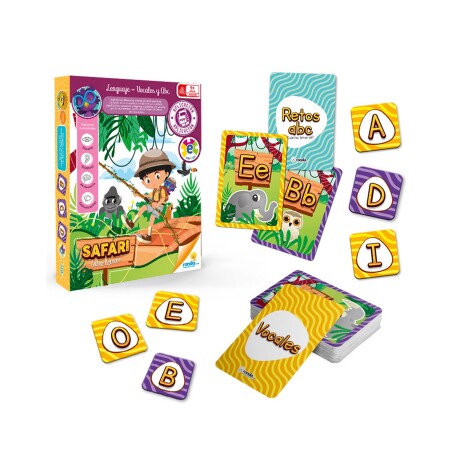 Juego de mesa Safari Entre Letras Ronda con aplicación Juego de mesa Safari Entre Letras Ronda con aplicación