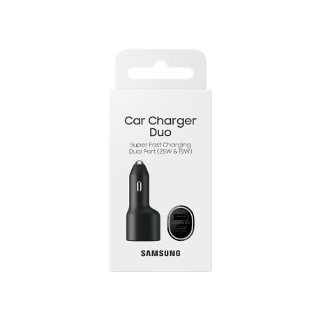 Samsung Car Charger 40 W USB + Cable USB Tipo C de Regalo Samsung Car Charger 40 W USB + Cable USB Tipo C de Regalo