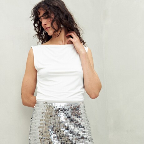 FALDA MANON Plateado