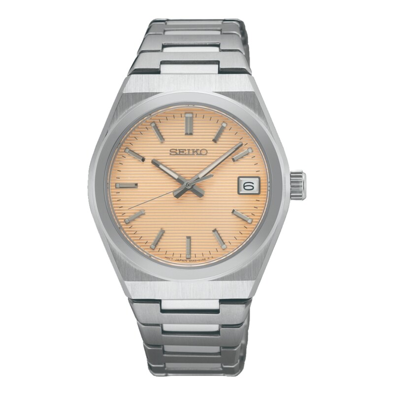 Reloj Seiko SUR577P1 con correa de acero Plateado