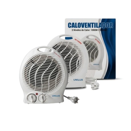 Caloventilador Calix 2000W Blanco Pack X2 Caloventilador Calix Calor 1000W/2000W Blanco