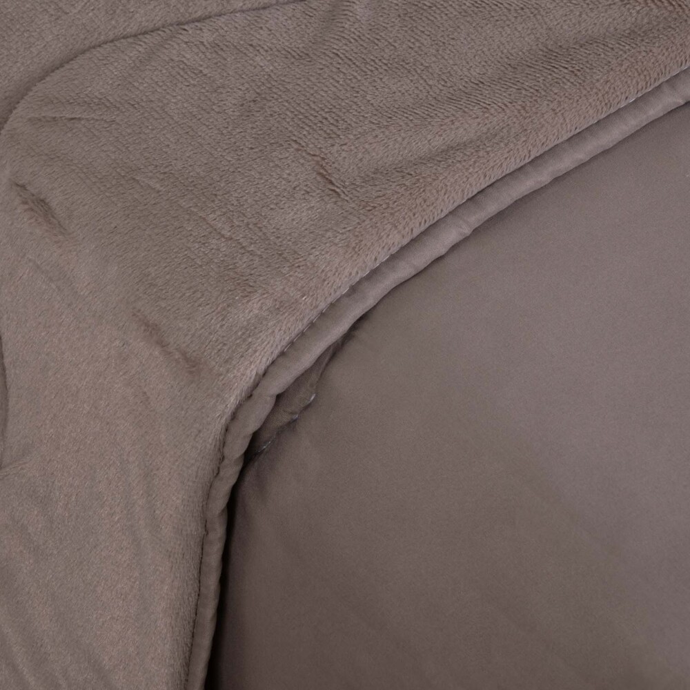 ACOLCHADO 1 PLAZA ALGODON NATURAL-BEIGE BLEND COMFORT CAQUI