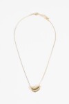 Collar metálico dije bold dorado