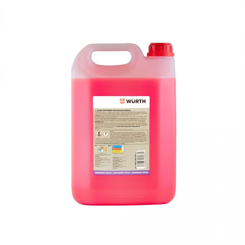 Wurth Anticongelante 50% 5L Rosa Organico Wurth Anticongelante 50% 5L Rosa Organico