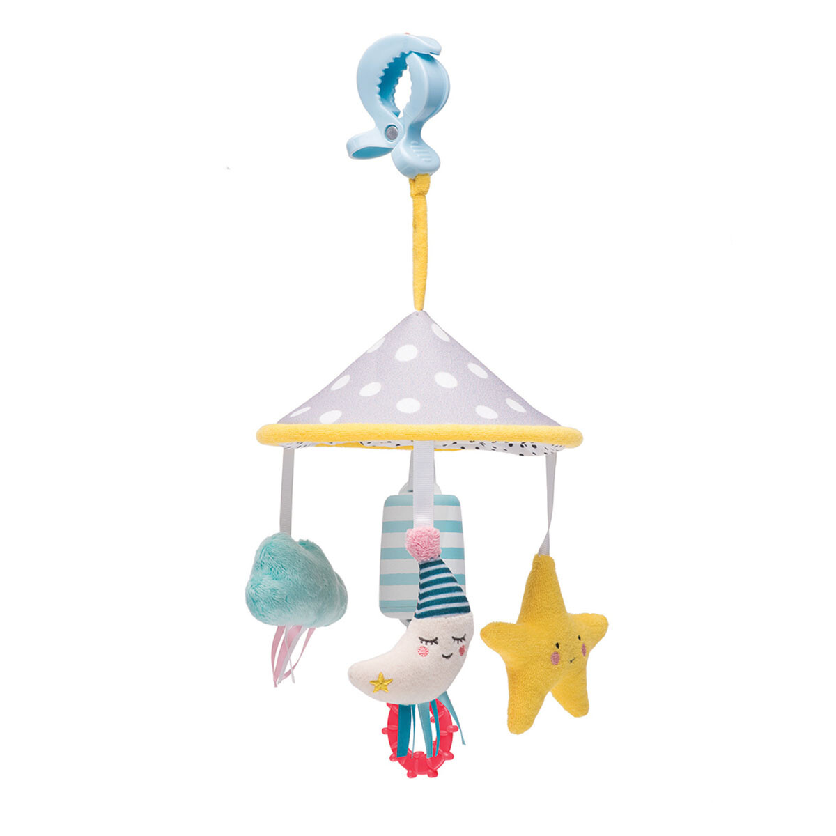 Móvil con pinza para coche Mini luna Taf Toys 